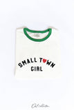 SMALL TOWN GIRL Ringer Graphic Top