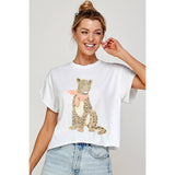 CHEETAH GRAPHIC CROP TOP