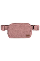 C.C Sherpa Fanny Pack: Light Gray