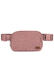 C.C Sherpa Fanny Pack: Light Gray