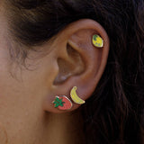 Banana Enamel Stud Earrings