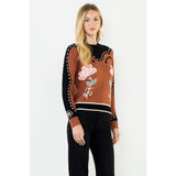 Flower Print Sweater