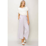 Linen High Waist Wide Leg Trousers