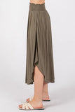Smocked Waist Flowy Skirt - VNS16762