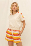 32017 Everly Multi-Stripe Shorts