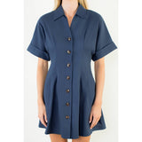 Button Down Short Dress