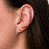 Hot Pepper Enamel Stud Earrings