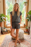 Polka Dot Short Sleeve Top and Shorts Set
