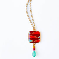 Mid-Century  Style Pendant Necklace