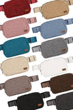 C.C Sherpa Fanny Pack: Light Gray