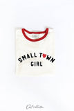 SMALL TOWN GIRL Ringer Graphic Top