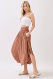 Smocked Waist Flowy Skirt - VNS16762