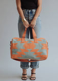 Slate & Orange Aztec Duffel