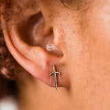 14K Gold Plated Dagger Stud Earrings