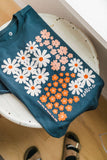 See the good flower | vintage navy crop