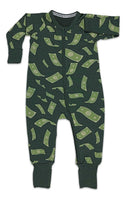 Money, Green Baby Pajamas: 3-6 Months