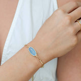 Oval Stone Pulley Bracelet