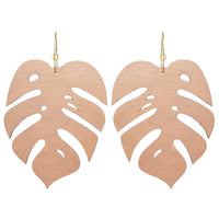 Statement Monstera Hoop Earrings
