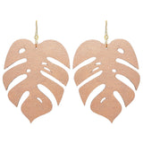 Statement Monstera Hoop Earrings