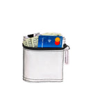 80620: 80's Wrist Wallet | Reflective Silver