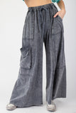 Mineral Washed Terry Knit Pants