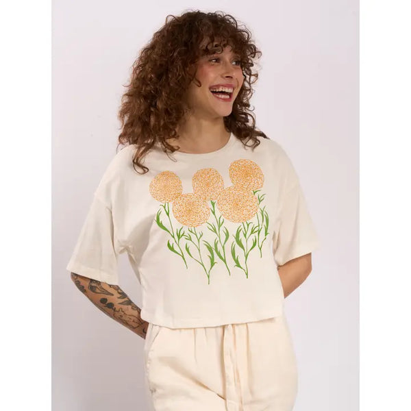 Marigolds Clover Crop Tee