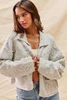 Pearl Embellish Sweater Holidy Christmas Cardigan