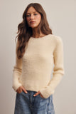 Ribbed Knit Fitted Sweater