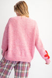 Daisy Pattern Knit Sweater Pullover
