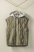 Quilted Western Vest With Hoodie