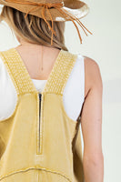 Washed Soft Terry Knit Jumpsuit