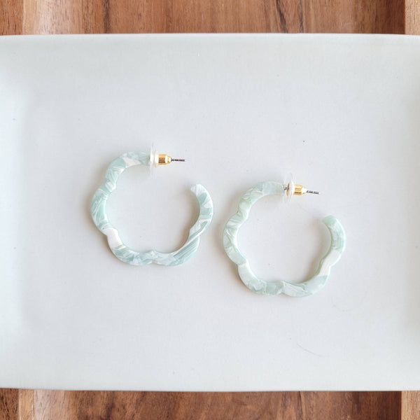 Posey Hoops - Aquamarine