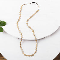 Diamond Disc Necklace, Long