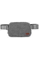 C.C Sherpa Fanny Pack: Light Gray