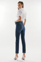 High Rise Button Fly Skinny Straight - KC9249D