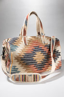 *Ruggine* Hand weaving Boho chic duffel