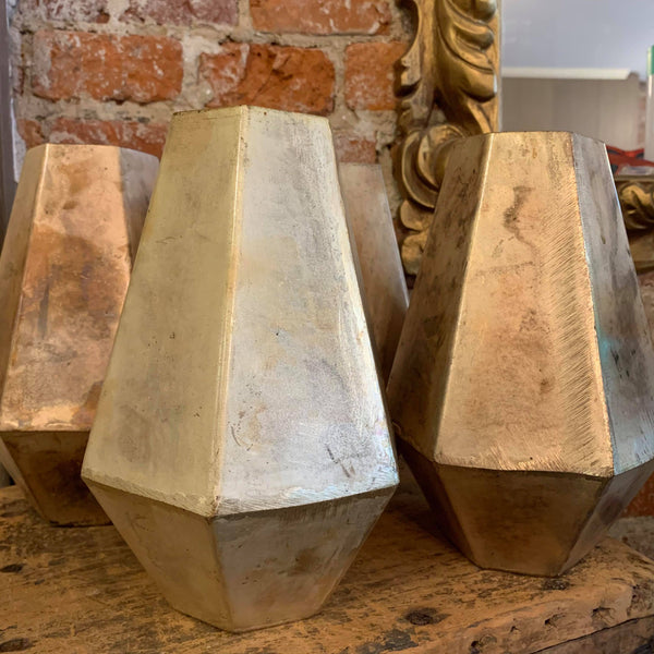 Old Brass Metal Vases