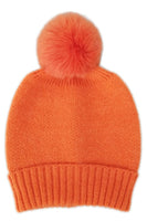 Solid Color Knit Beanie with Pom