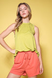 Solid Soft Touch Sleeveless Top (multiple colors)