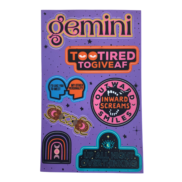 Gemini Sticker Sheet