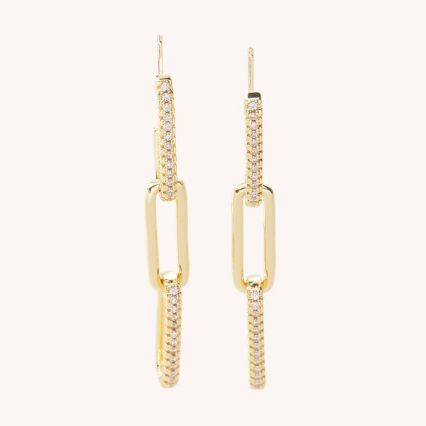Eliza Link Drop Earrings