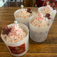 Mini latte candles