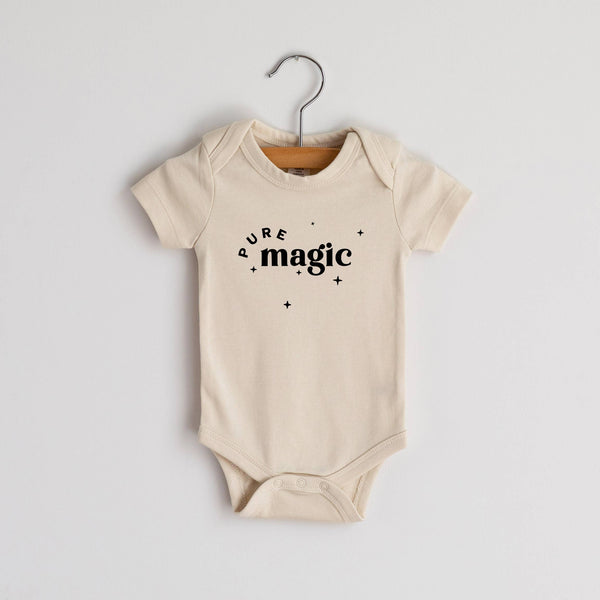 Cream Pure Magic Organic Baby Bodysuit