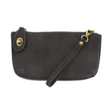 Mini wristlet clutch- faux linen