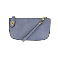 Mini wristlet clutch- faux linen
