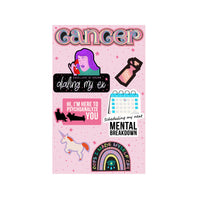 Cancer Sticker Sheet