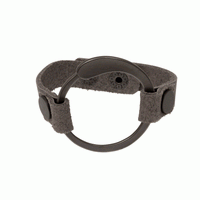 Leather Tear Drop Circle Bracelet