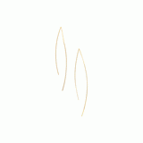 Curved rod threader earrings