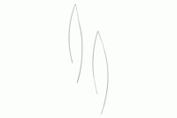 Curved rod threader earrings