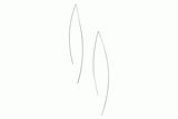 Curved rod threader earrings